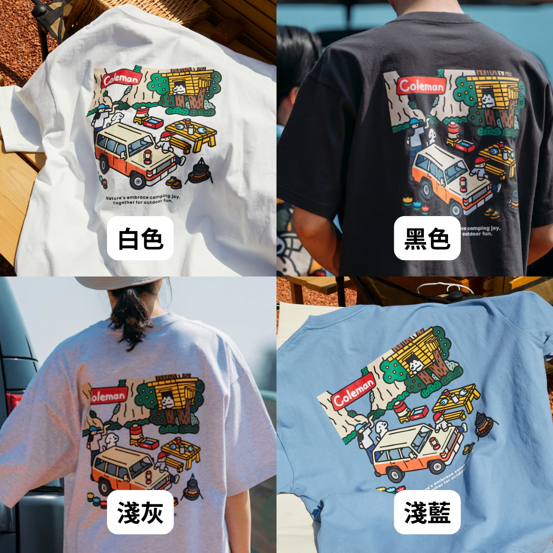 "代購" Coleman X matsui 日本插畫家 rocky camping SS TEE 聯名別注款