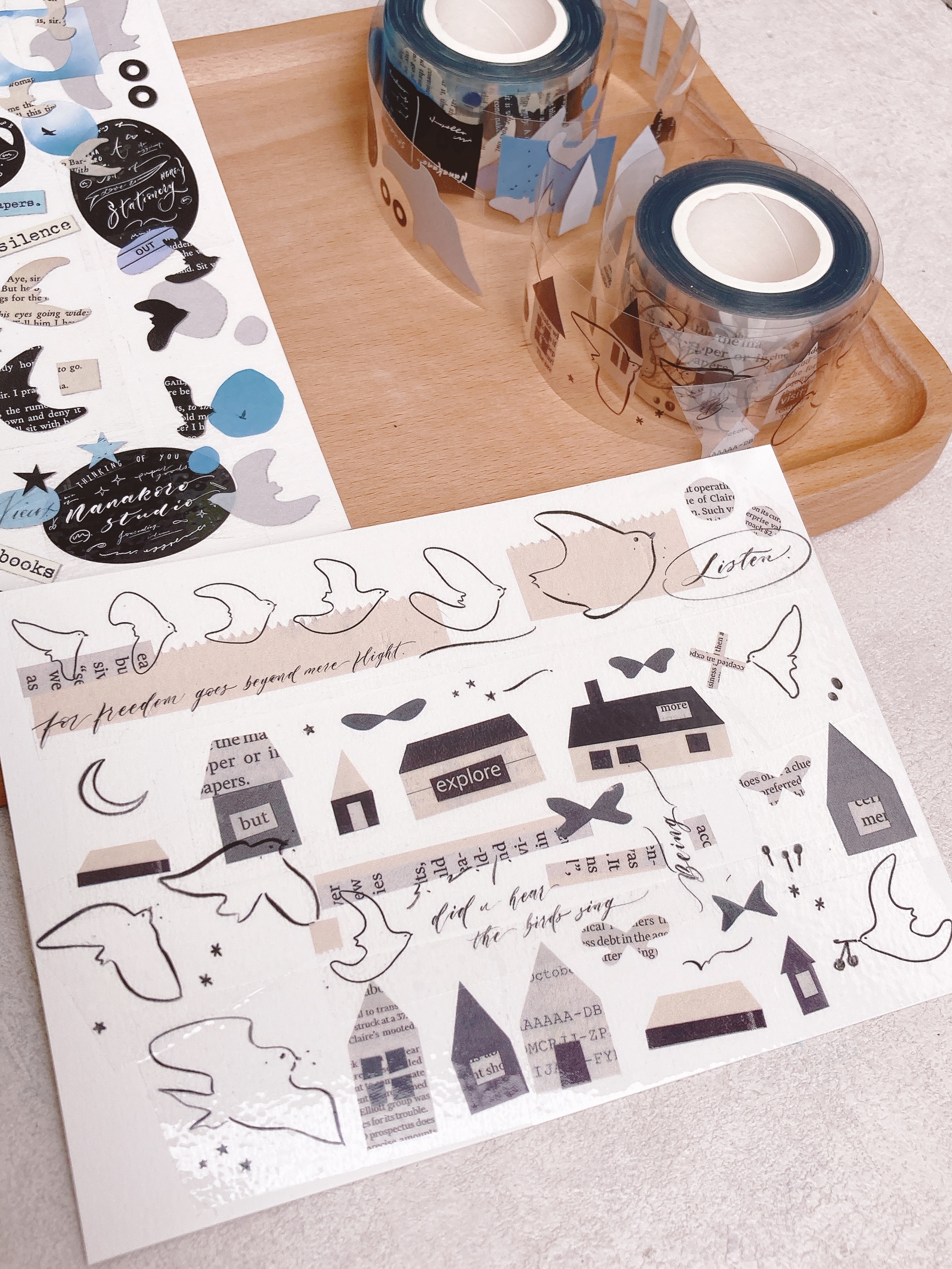 茄子先生｜回家的鳥 PET膠帶