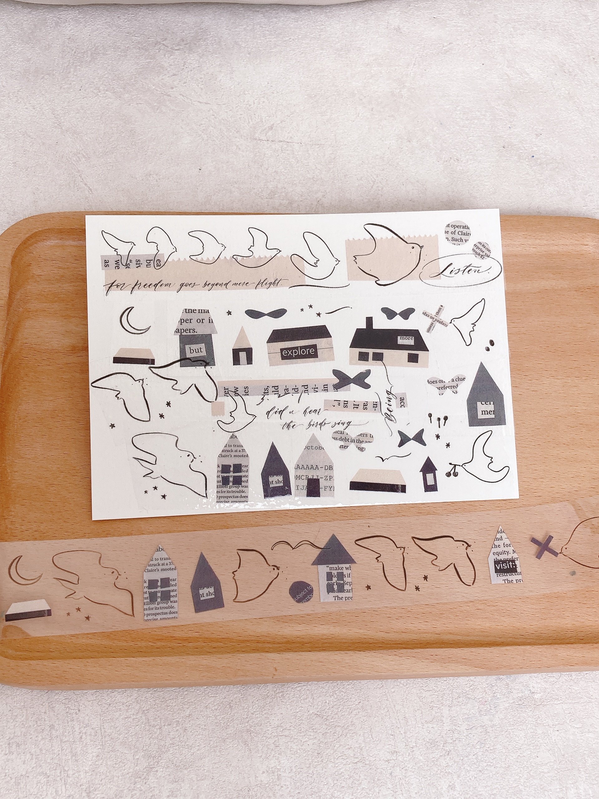 茄子先生｜回家的鳥 PET膠帶