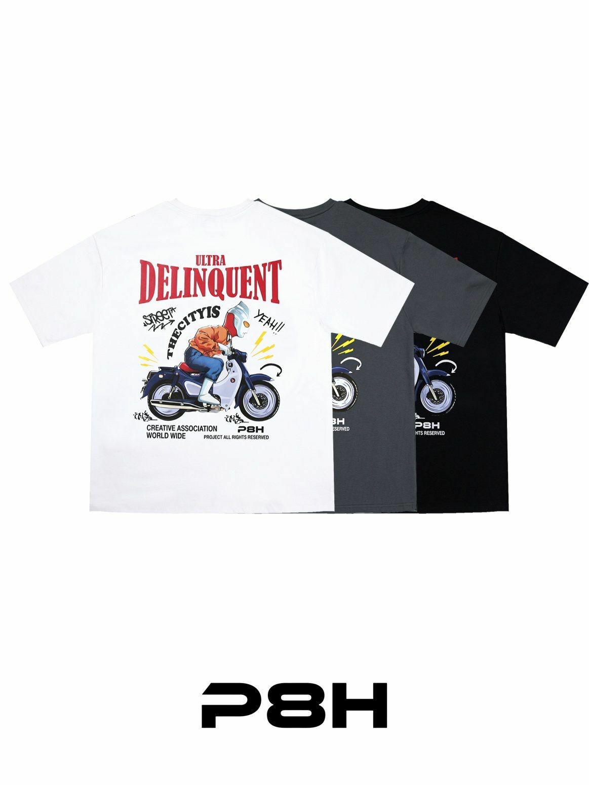 英文字圖案短袖Tee PLUS82HIYA-136T