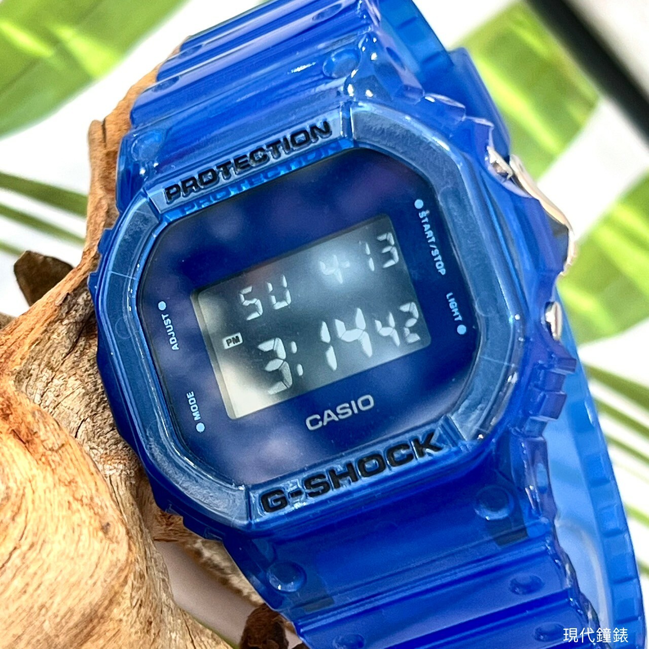 【G-SHOCK】DW-5600系列半透明視覺運動腕錶 DW-5600SB-2D 42.8mm 現代鐘錶