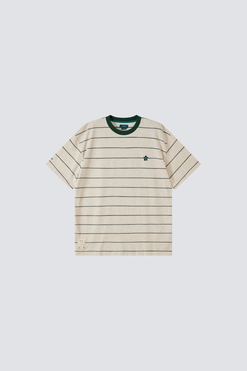 Hana stripe tee｜Sand｜Hong Kong Original Design