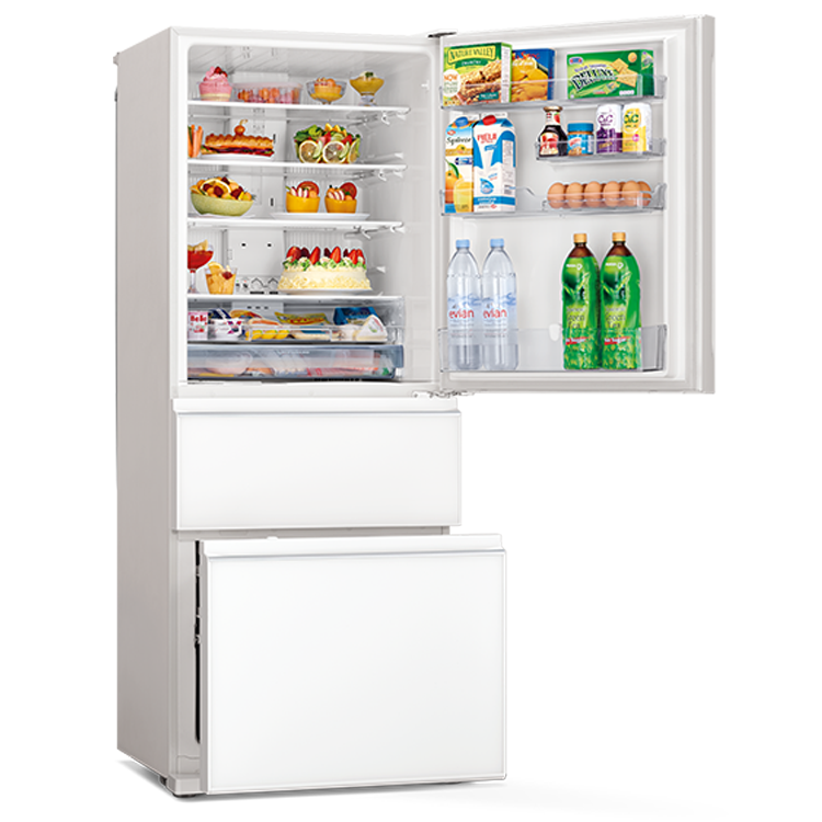 (可議價)MITSUBISHI 三菱電機 450L 泰製系列 玻璃鏡面升級款 變頻三門冰箱(MR-CGX45EP-GWH-C)