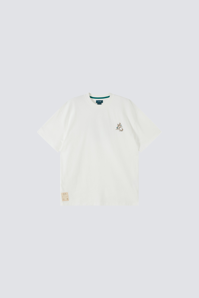 Hana print tee｜White｜Hong Kong Original Design