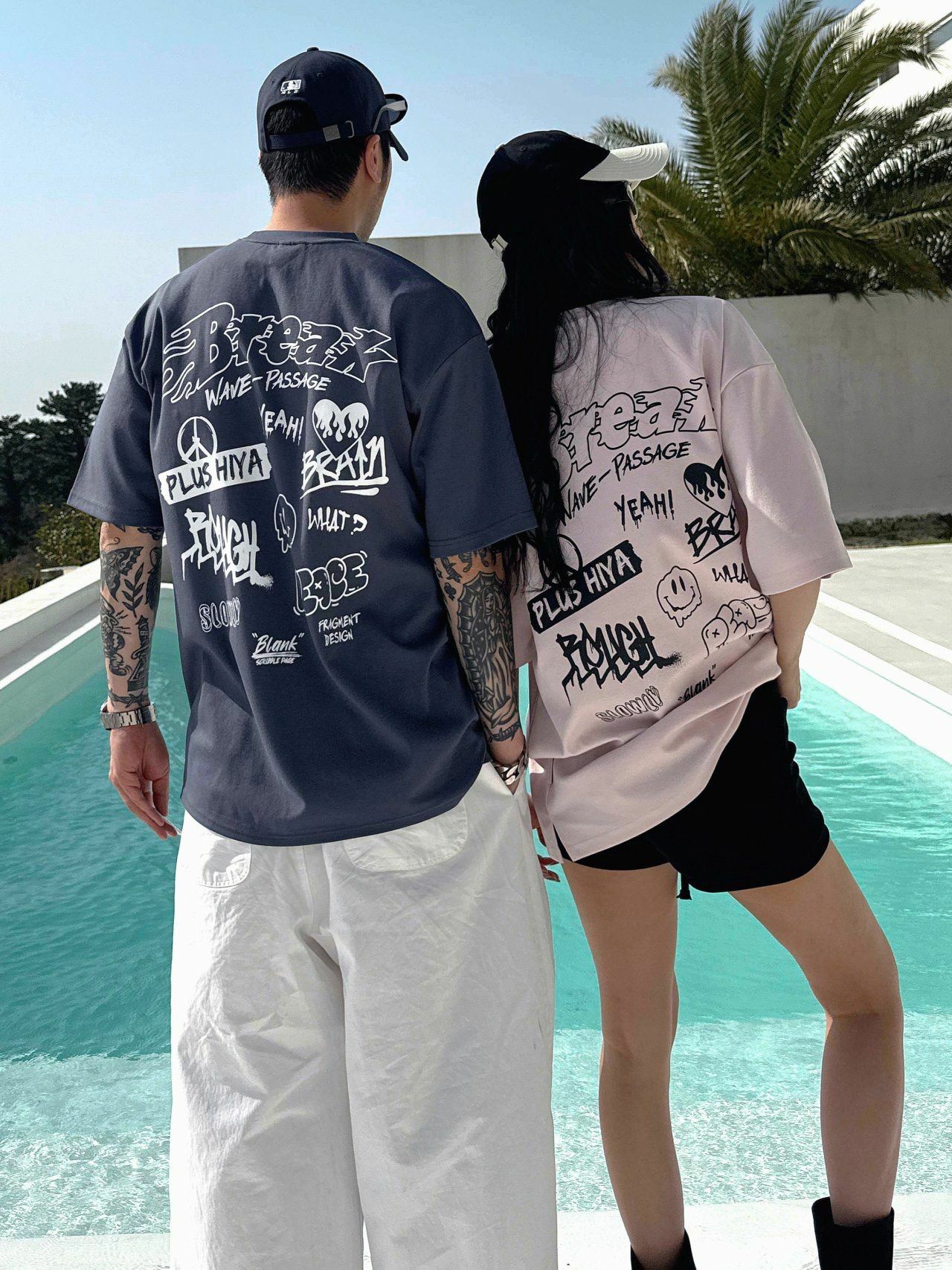 笑哈哈圖案英文字短袖Tee PLUS82HIYA-137T