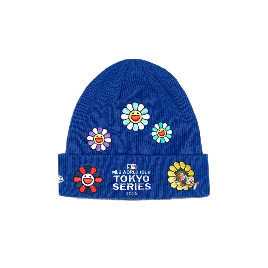 2025SS Takashi Murakami + MLB World Tour Tokyo Series 2025 New Era 6 Dart Cubs Cuff Beanie 村上隆 今永昇太 MLB 小熊隊 帽子 毛帽 現貨
