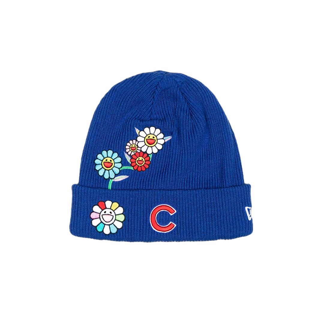 2025SS Takashi Murakami + MLB World Tour Tokyo Series 2025 New Era 6 Dart Cubs Cuff Beanie 村上隆 今永昇太 MLB 小熊隊 帽子 毛帽 現貨
