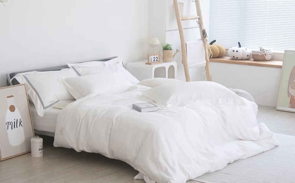 100支天絲兩用被 | 奶油白