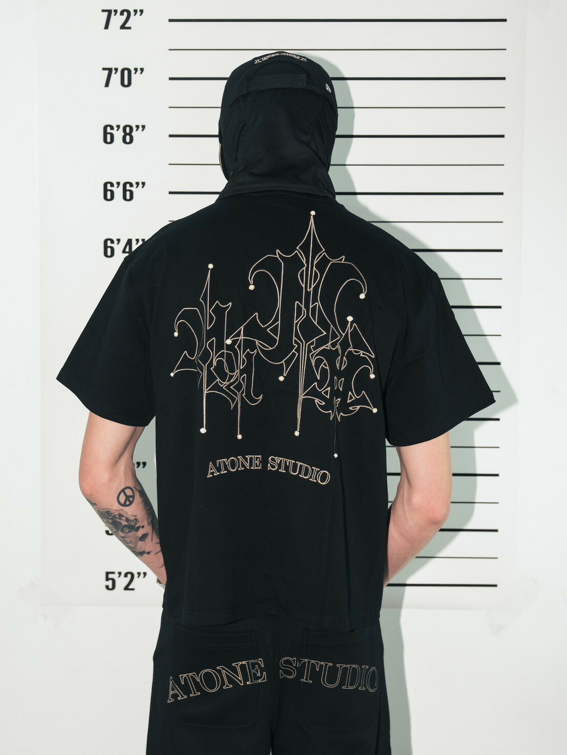 ATONE STUDIO 皇家新Logo 珍珠刺繡短袖 "G.O.A.T" pearl logo T