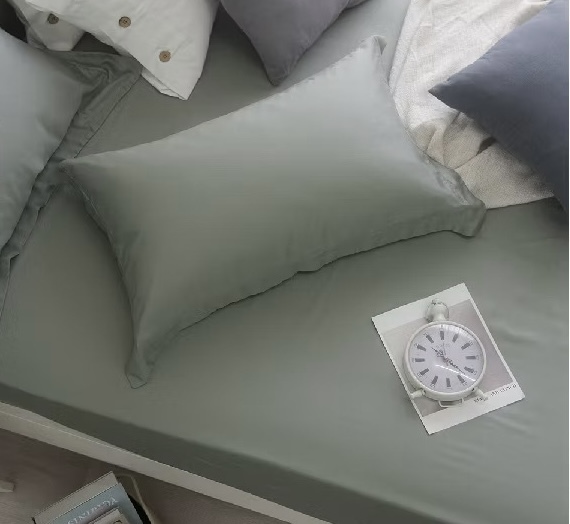 100支天絲床包組  | 綠豆沙