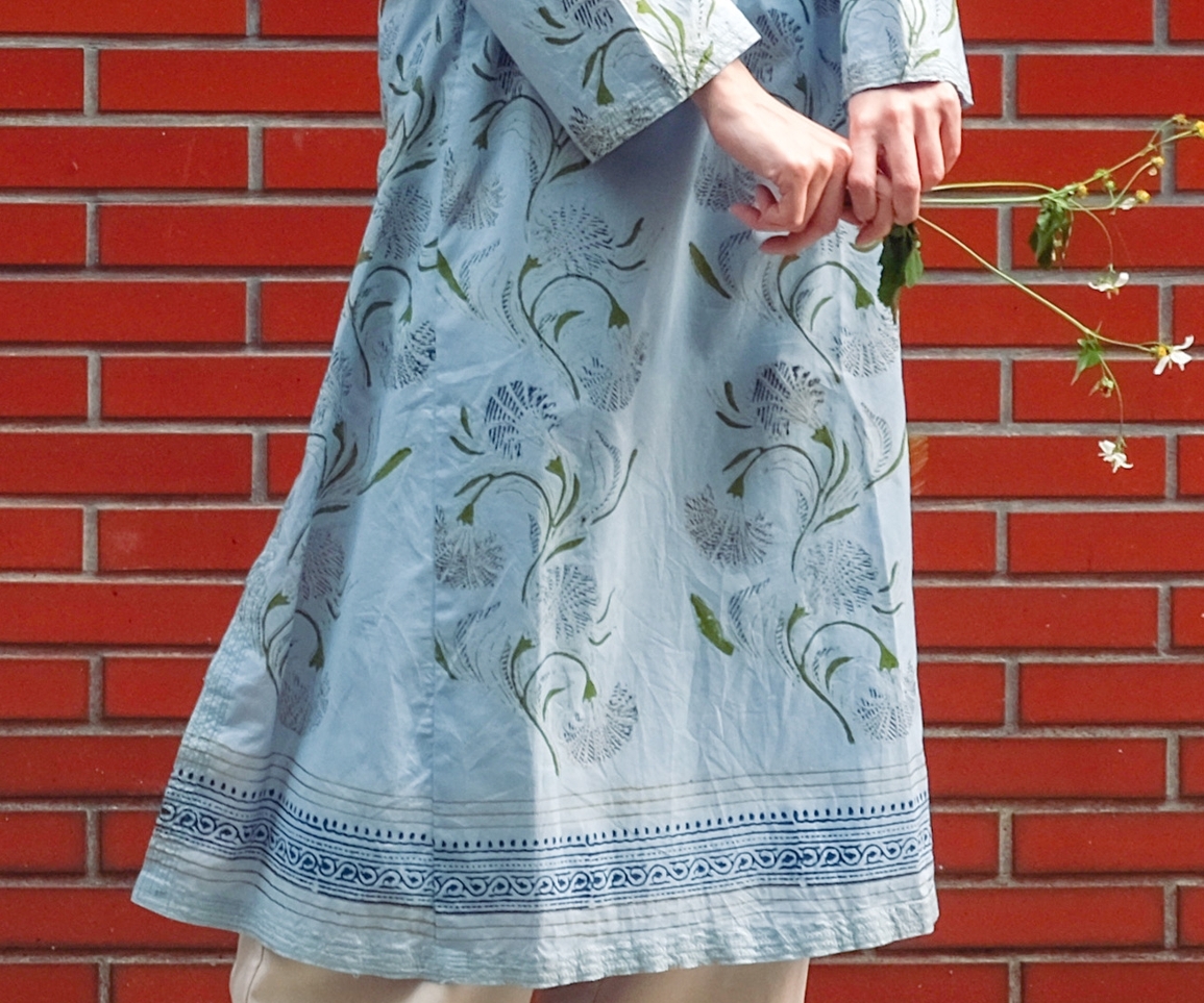 蓋染｜Kurta 罩衫 - 康乃馨 73｜巴基斯坦