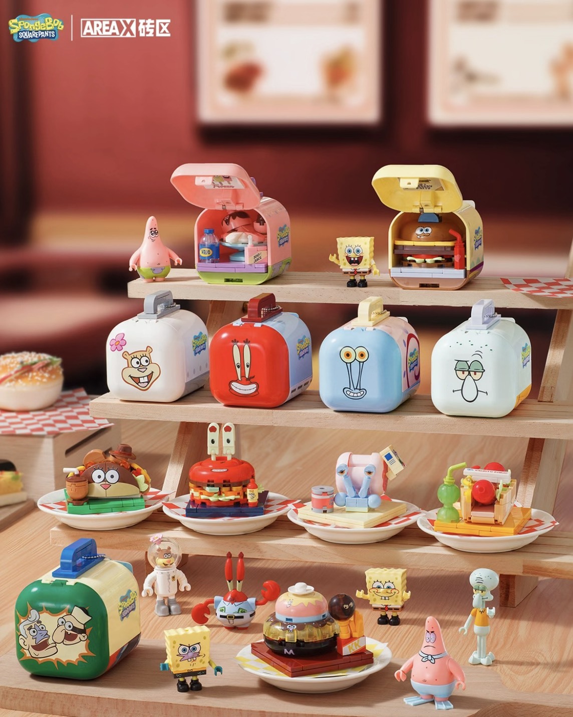 <正版授權> AREAX 海綿寶寶 比奇堡美食速遞系列盲盒