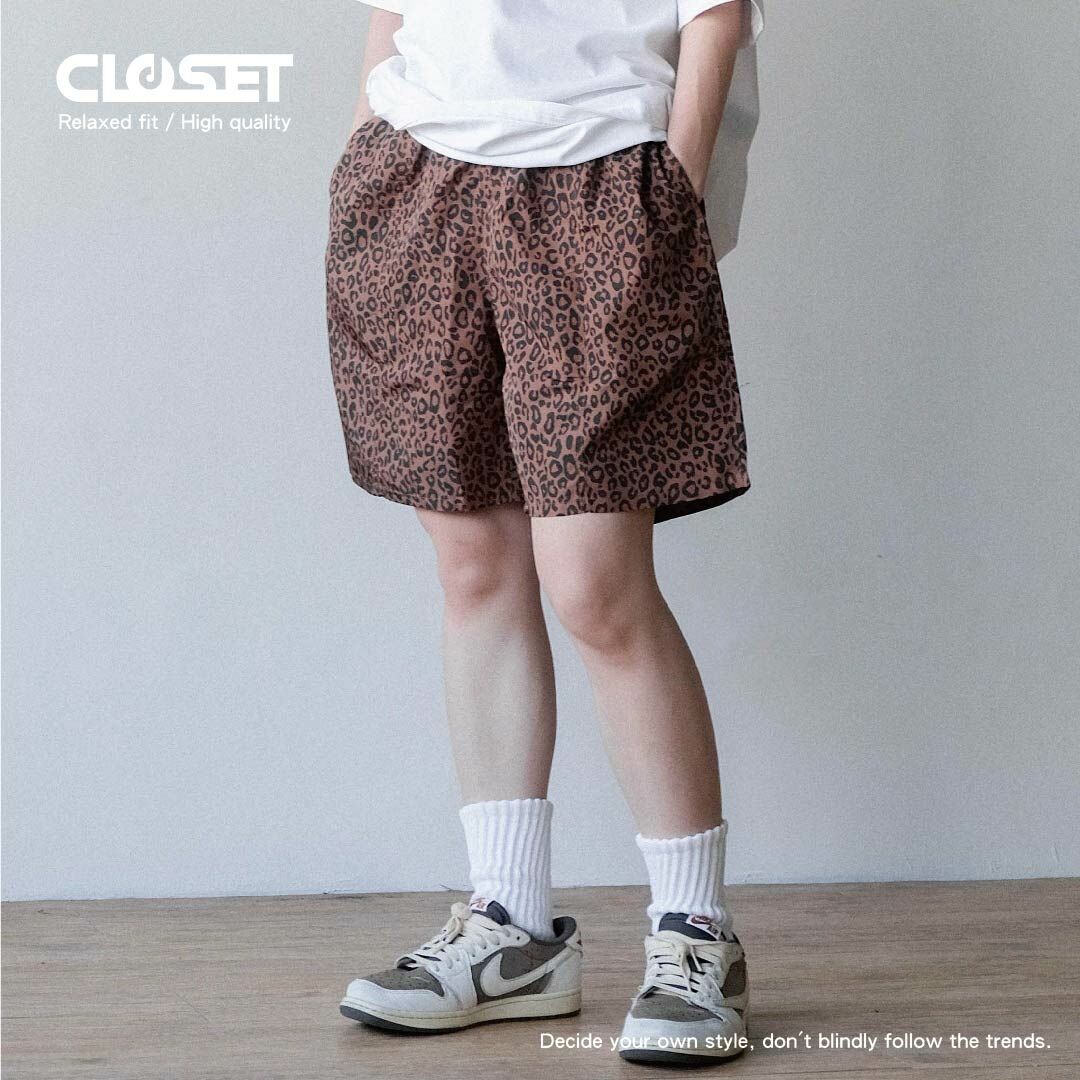 "現貨" D.CLOSET 防潑水 豹紋短褲