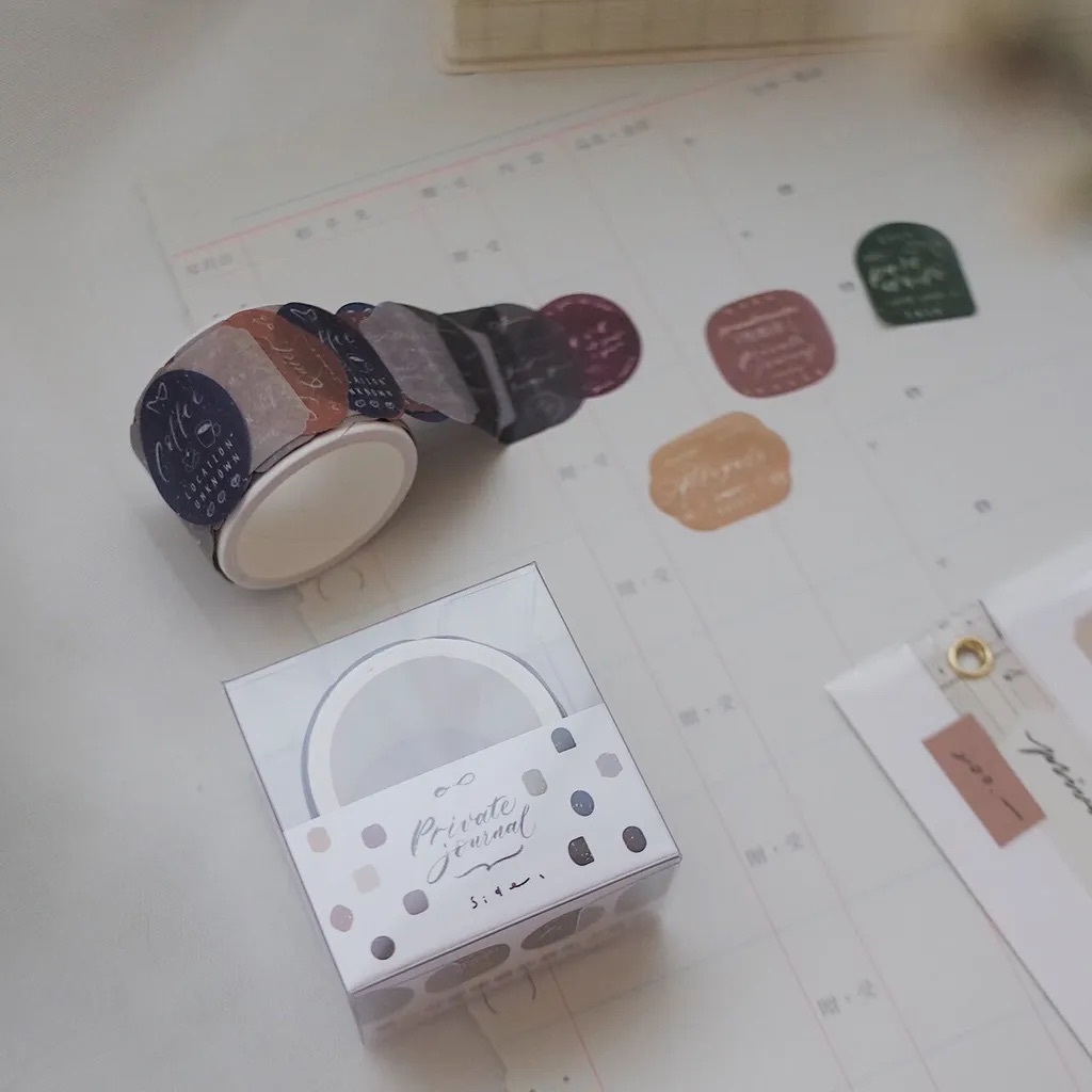 茄子先生｜Private Journal 造型貼紙卷/紙膠帶