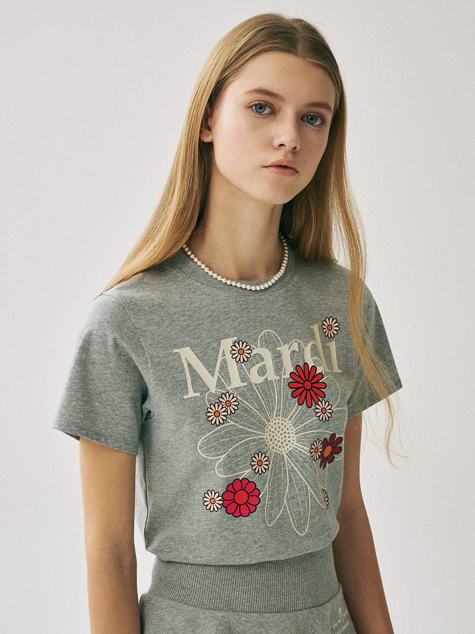 SLIM TSHIRT LEOPARD FLOWERMARDI CRACKED_BROWN IVORY