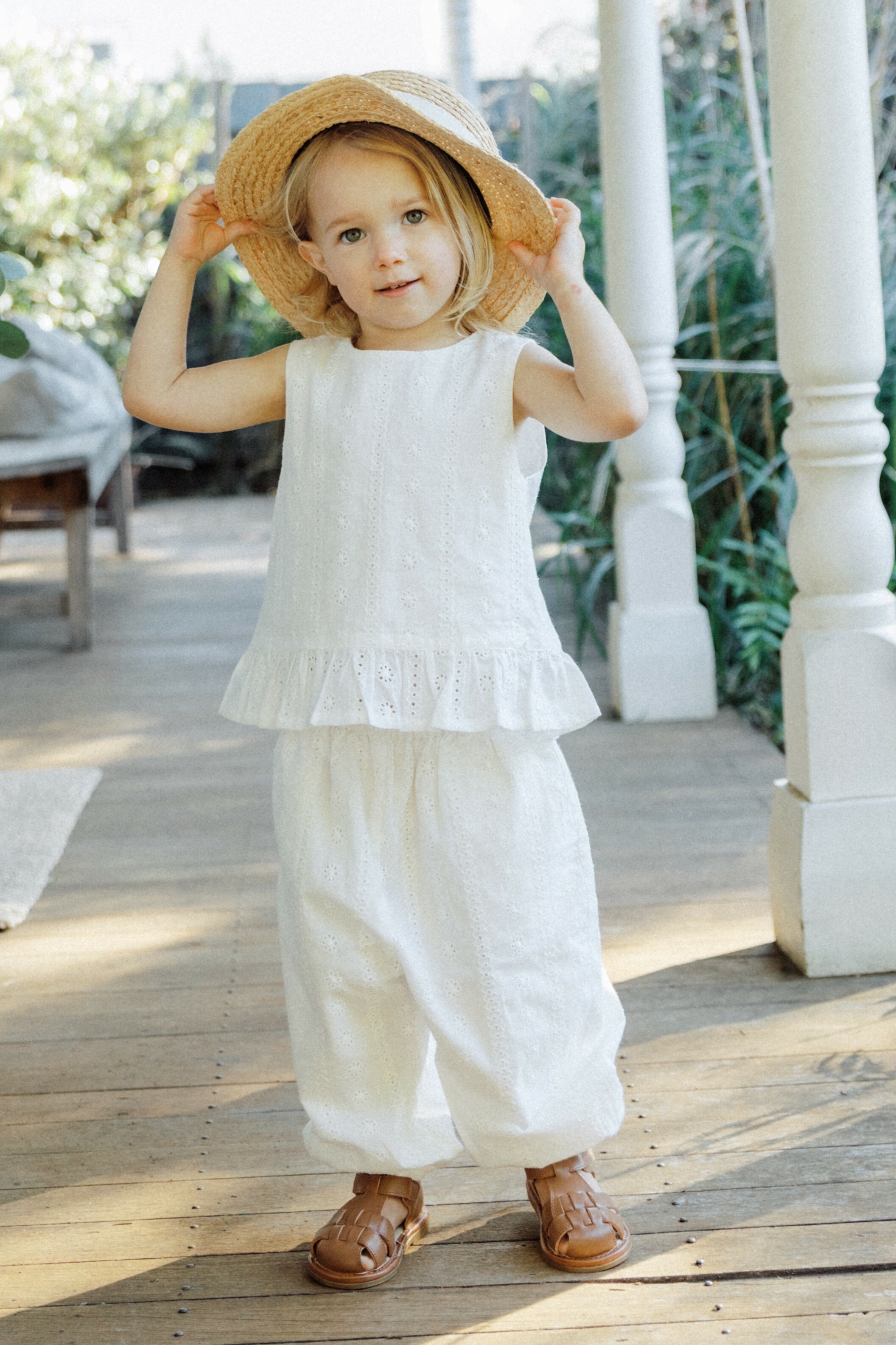 WirraWirra▪︎蕾絲繡花燈籠褲Embroidery Pant