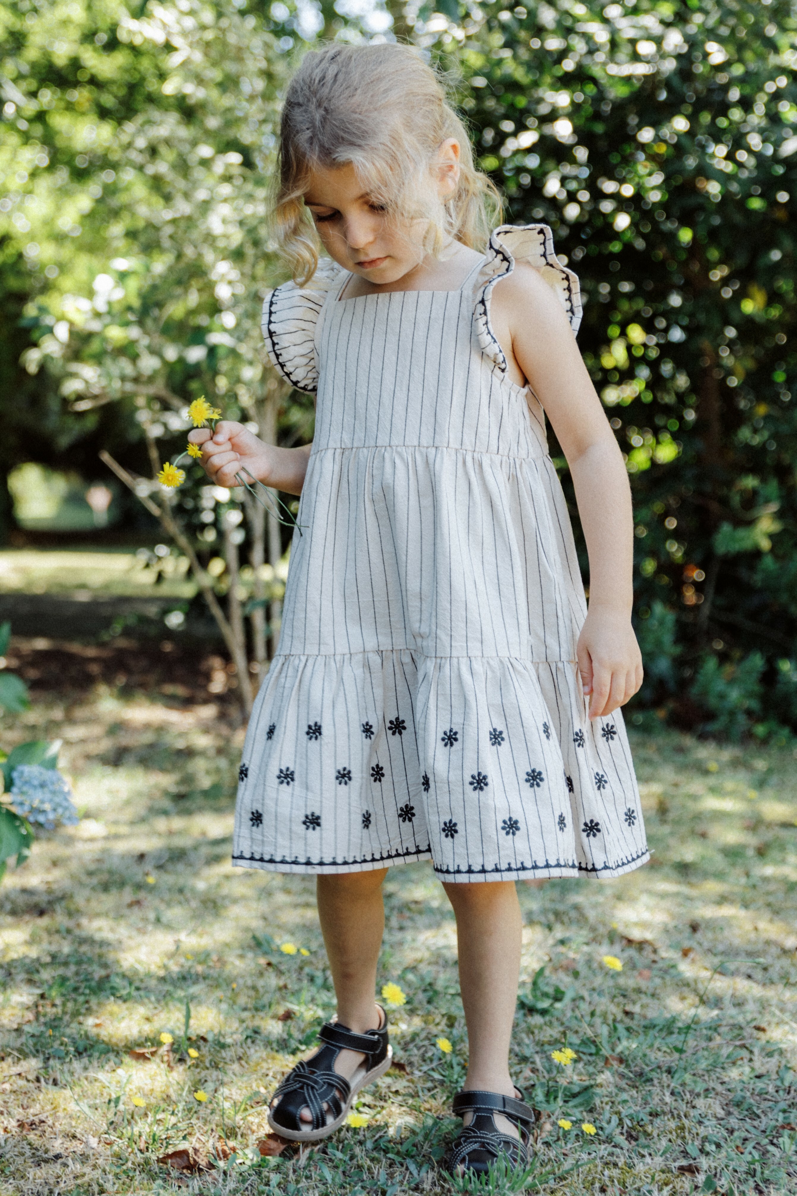 WirraWirra▪︎小飛袖條紋連衣裙Flutter Striped Dress