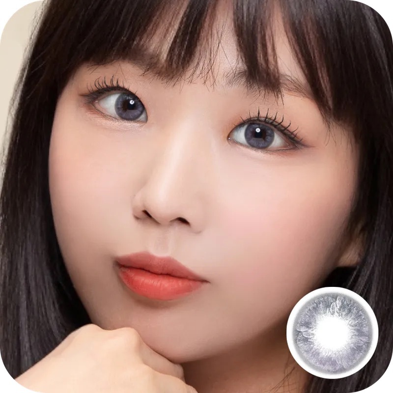 [月拋] Lenbling Flumpops 1 Month Milky Gray｜彩妝隱形眼鏡｜每盒2片