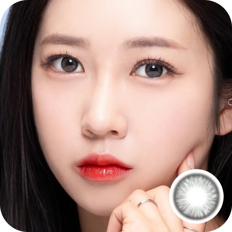 [月拋] Lenbling Lenika 1 Month Smoky Gray｜彩妝隱形眼鏡｜每盒2片