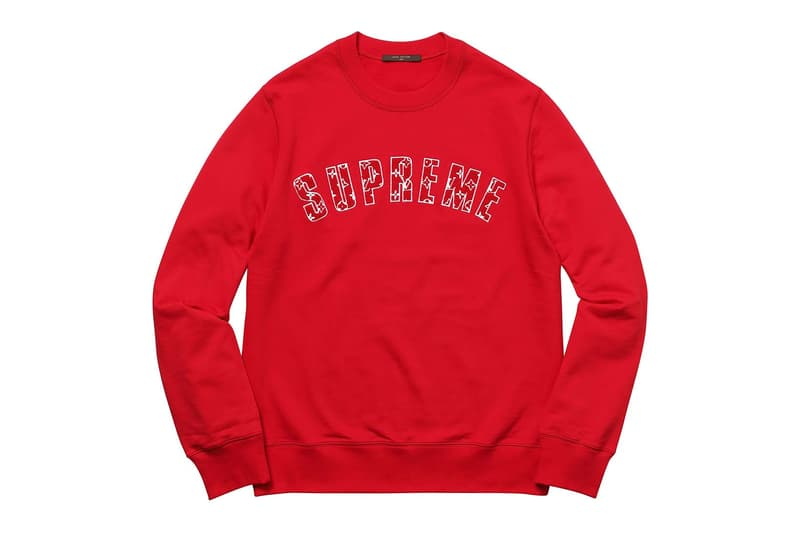 2017AW SUPREME LOUIS VUITTON CREWNECK 聯名 大學T 超限量 現貨