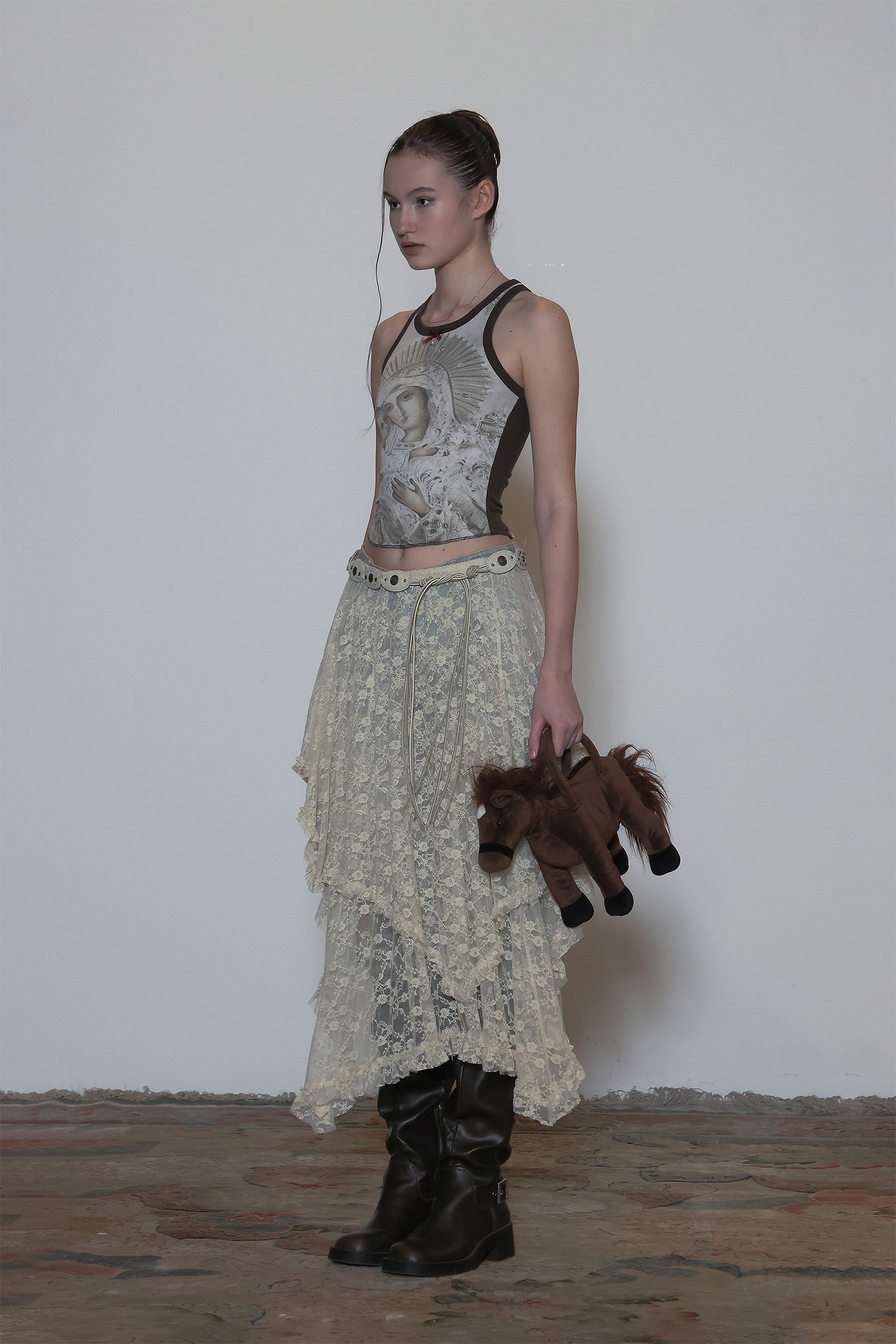 トップス Sculptor Maria Tear Drop Tank Top Dirty Maria Tear Drop Tank Top Dirty Peach/Raw – Sculptor