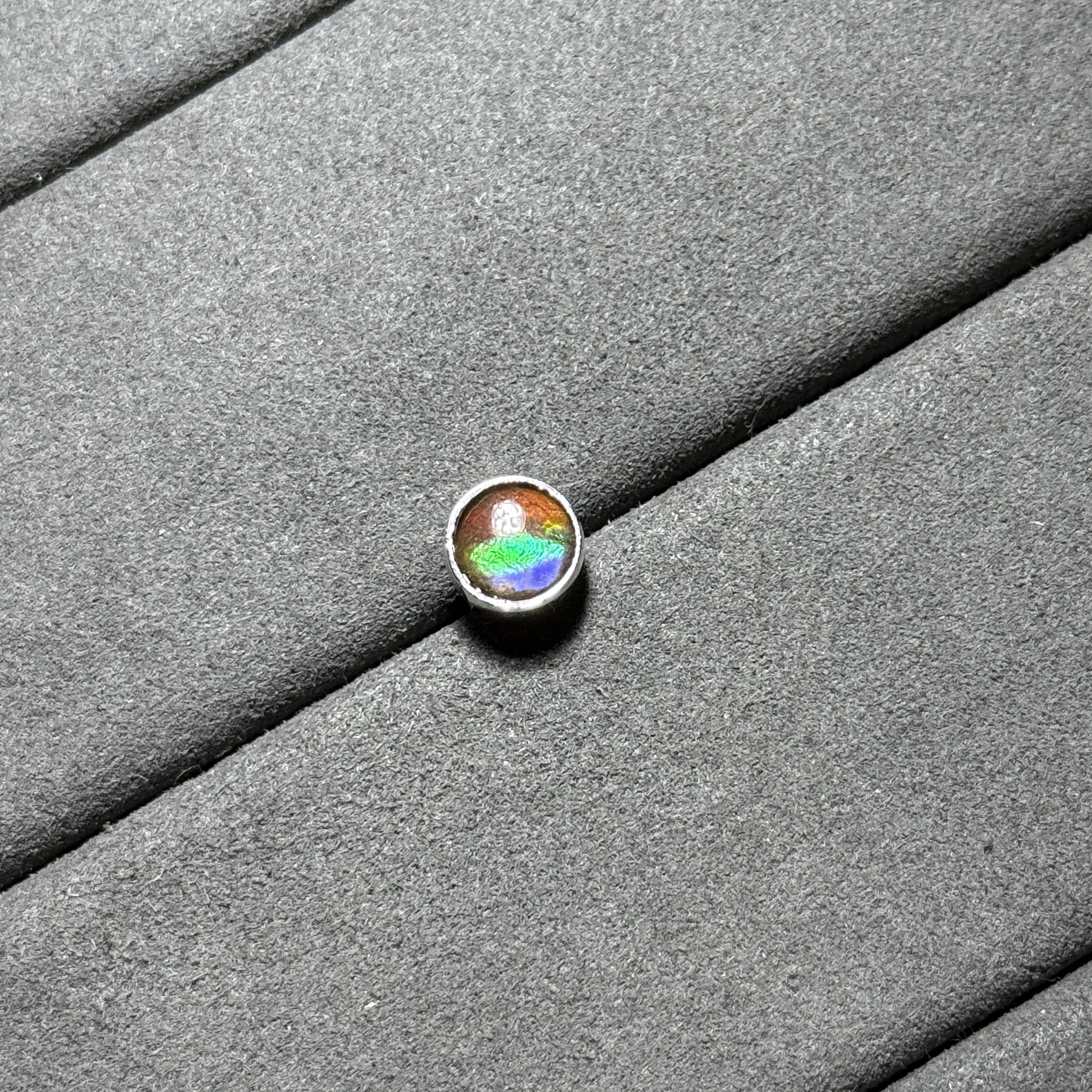 頂級斑彩石耳環單隻 AN1614