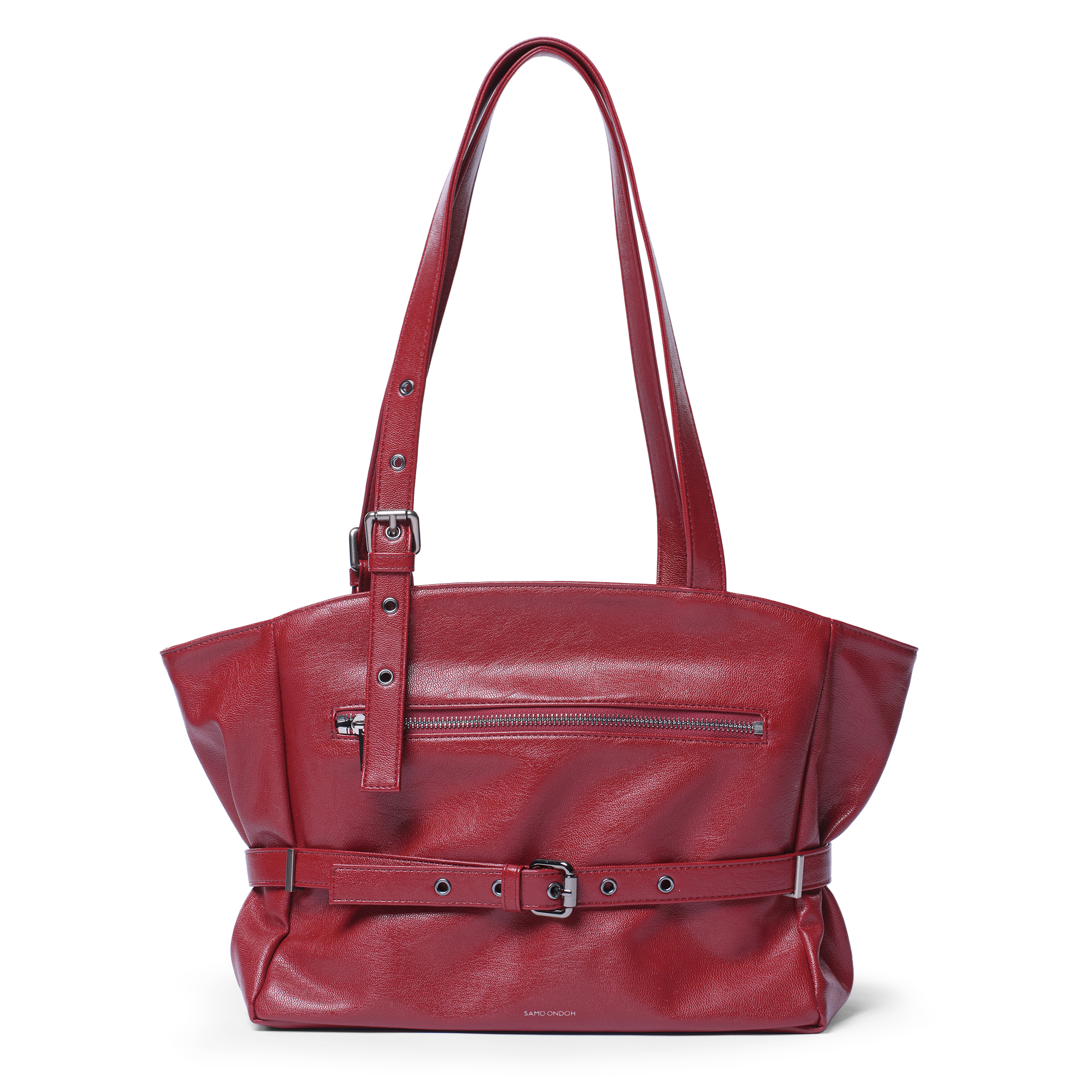 【SAMOONDOH】【送料・関税込み】zipper shopper bag Sサイズ zipper shopper bag S goat red