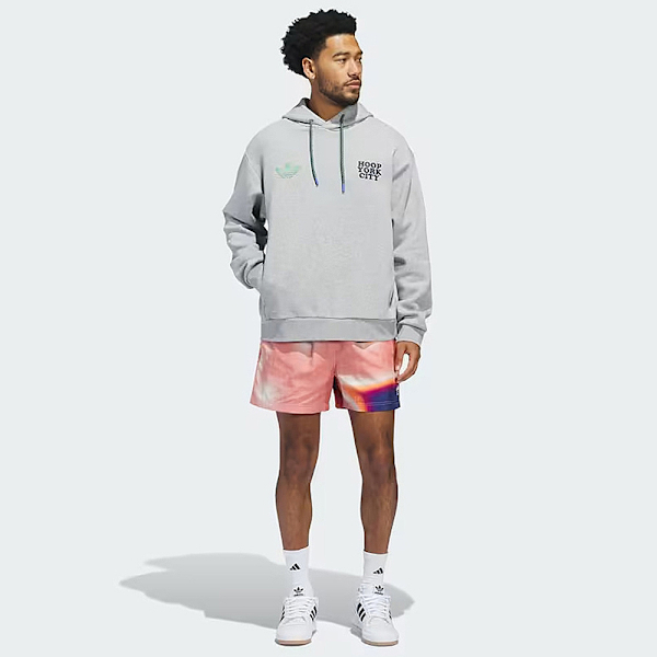 ADIDAS 帽T HYC HOODIE 灰色 三葉草 寬鬆 中性 IW8214