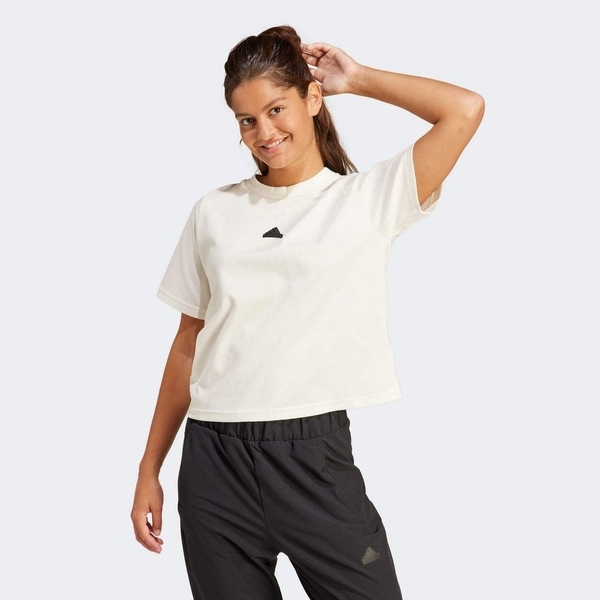 ADIDAS 短T W Z.N.E. TEE ZNE 白色 休閒 短袖 上衣 女 IS3920