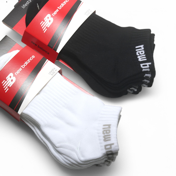 NEW BALANCE 襪子 NB 黑 白 三 入 薄款 踝襪 7811810189 7811810180