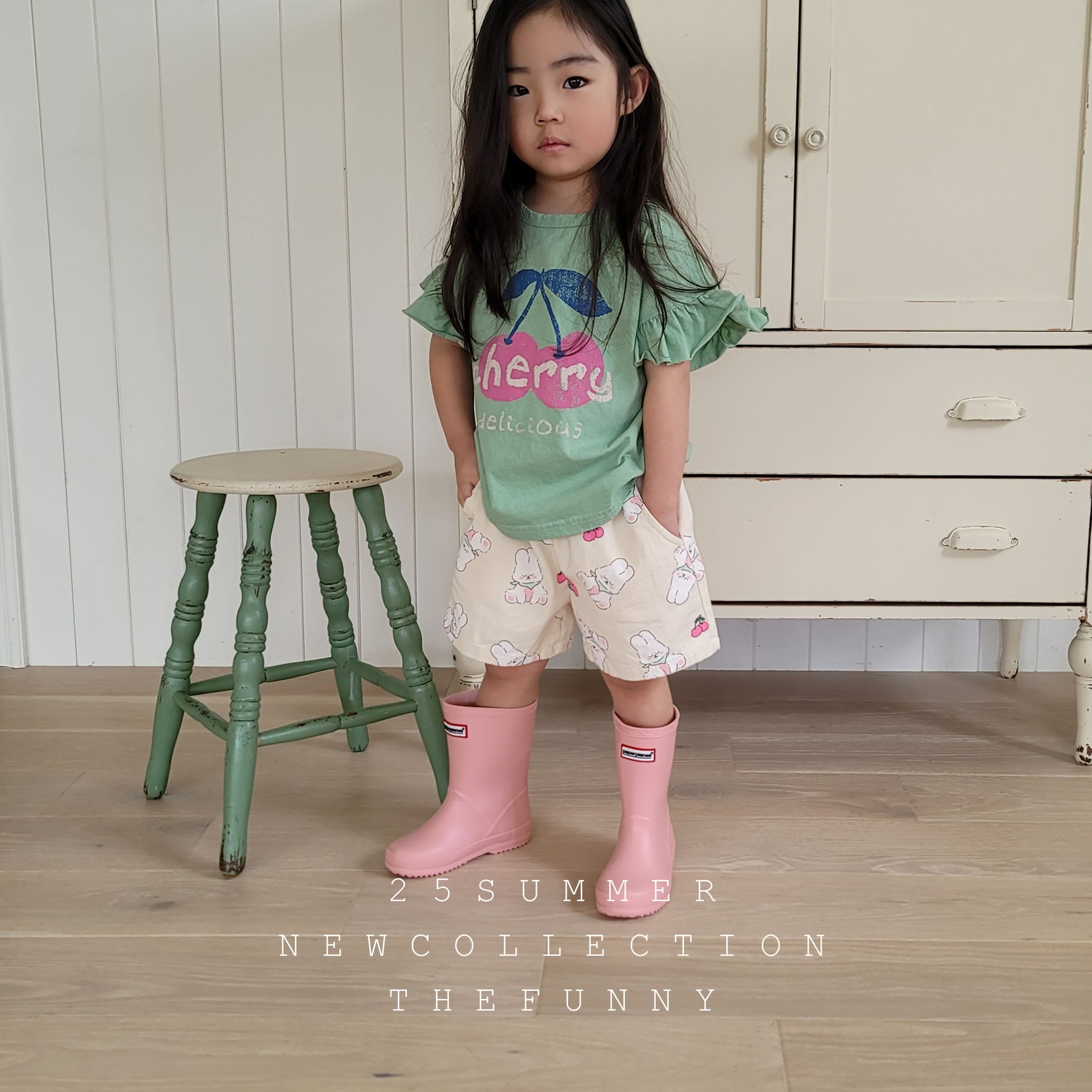 韓國 The Funny- 25夏 可愛小兔短褲（兩色）