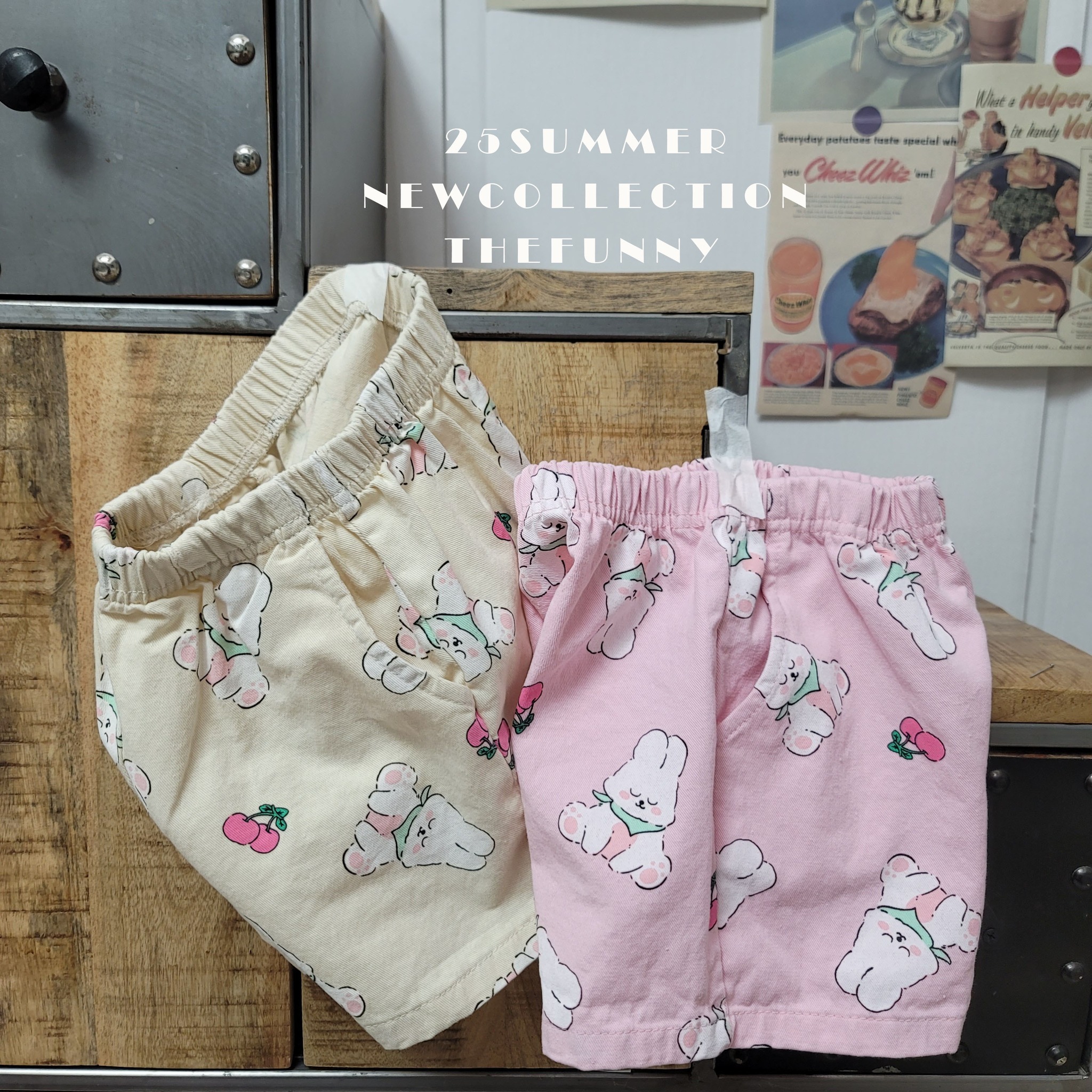 韓國 The Funny- 25夏 可愛小兔短褲（兩色）