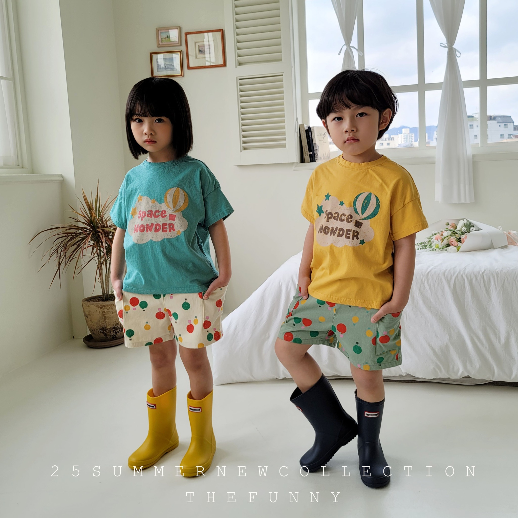 韓國 The Funny- 25夏 手繪系熱氣球上衣（兩色）