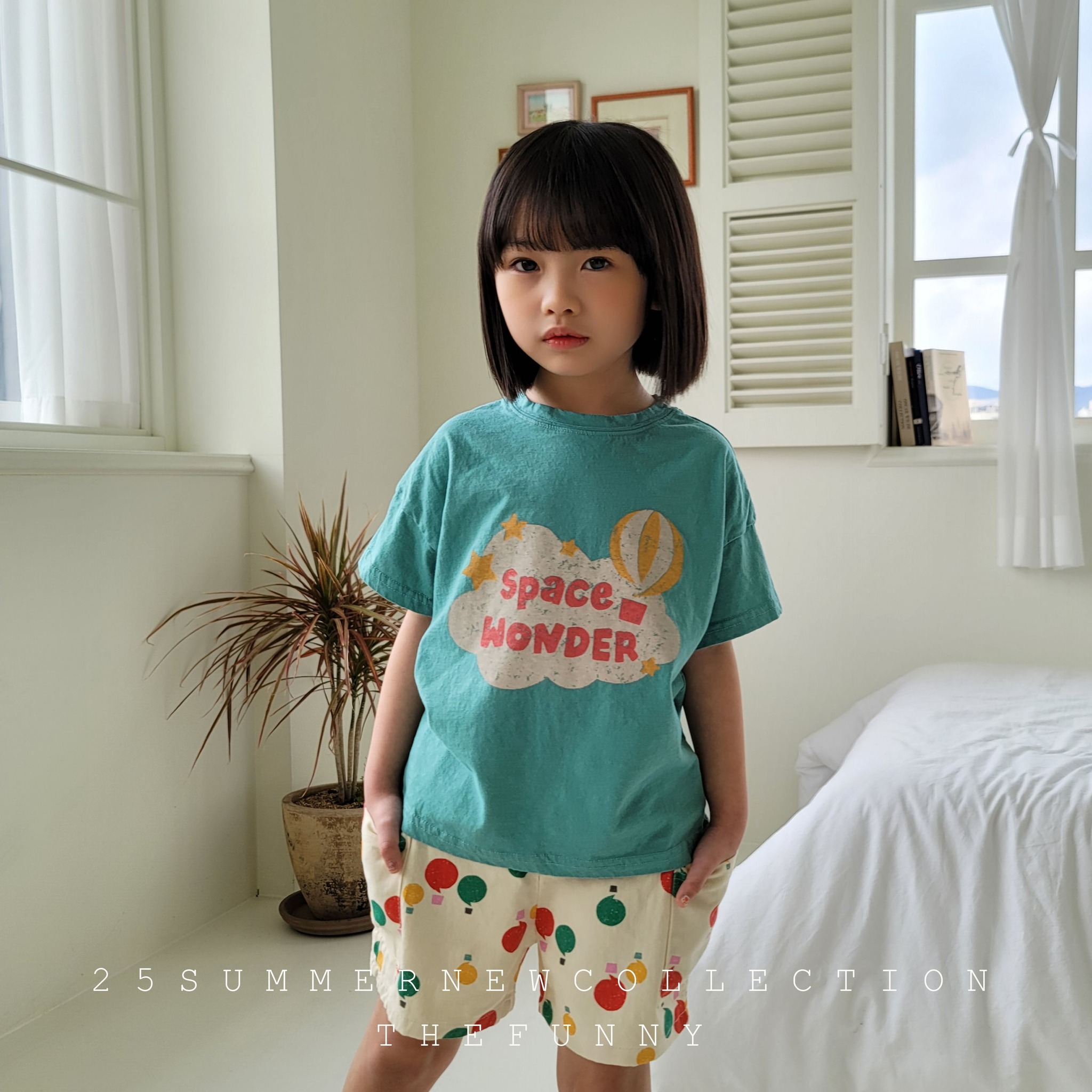 韓國 The Funny- 25夏 手繪系熱氣球上衣（兩色）