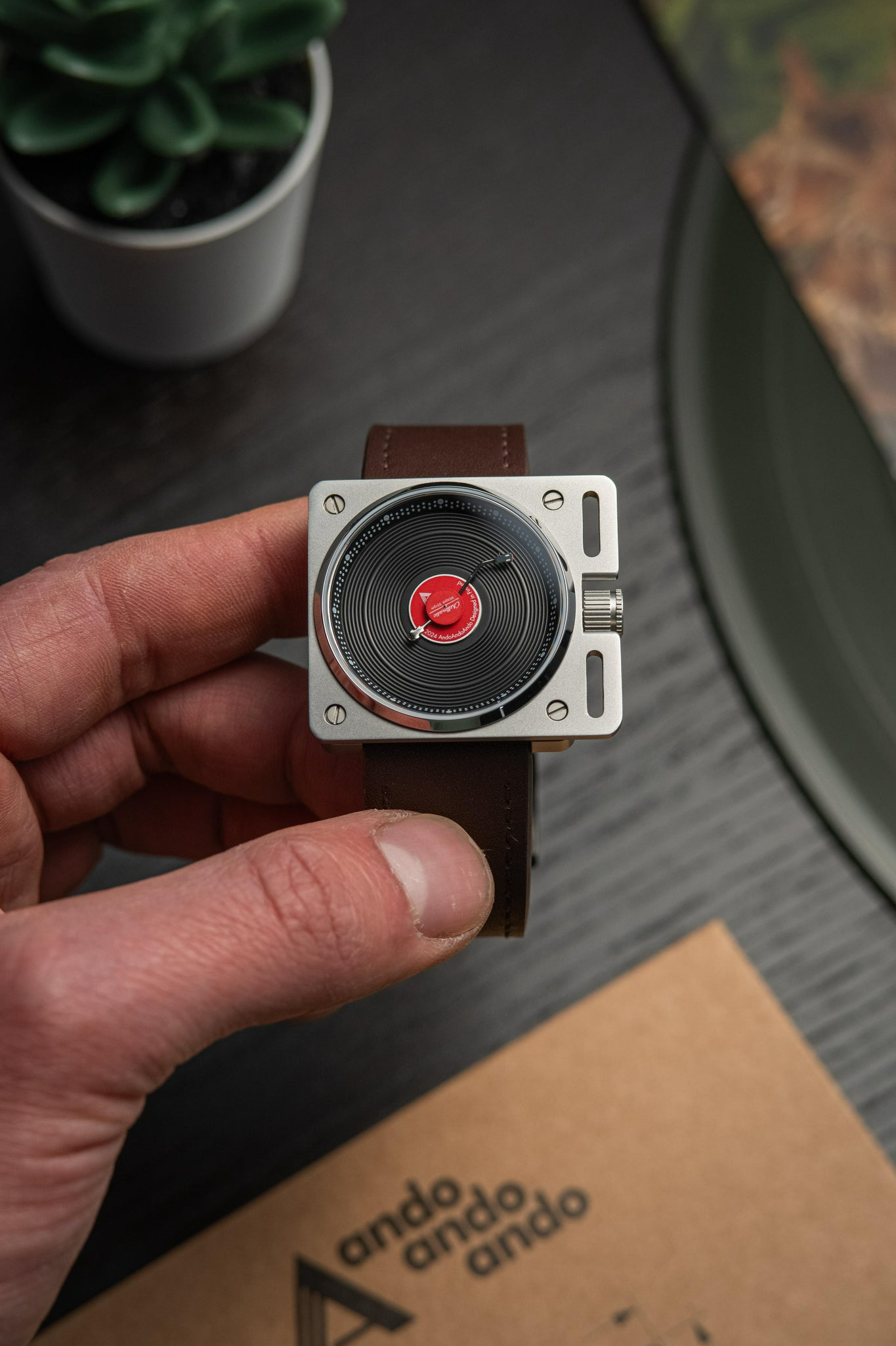Vinyl Record Automatic Watch