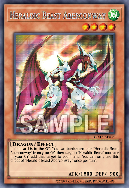 CR07-AE049 CR07-AES09 (UR/SER)Heraldic Beast Aberconway(紋章獸 亞伯康威龍)