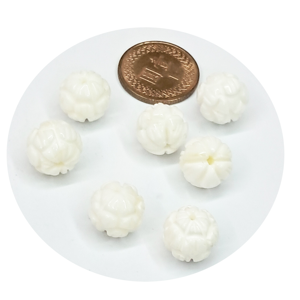 蓮花雕 {硨磲}6mm【十方】154603