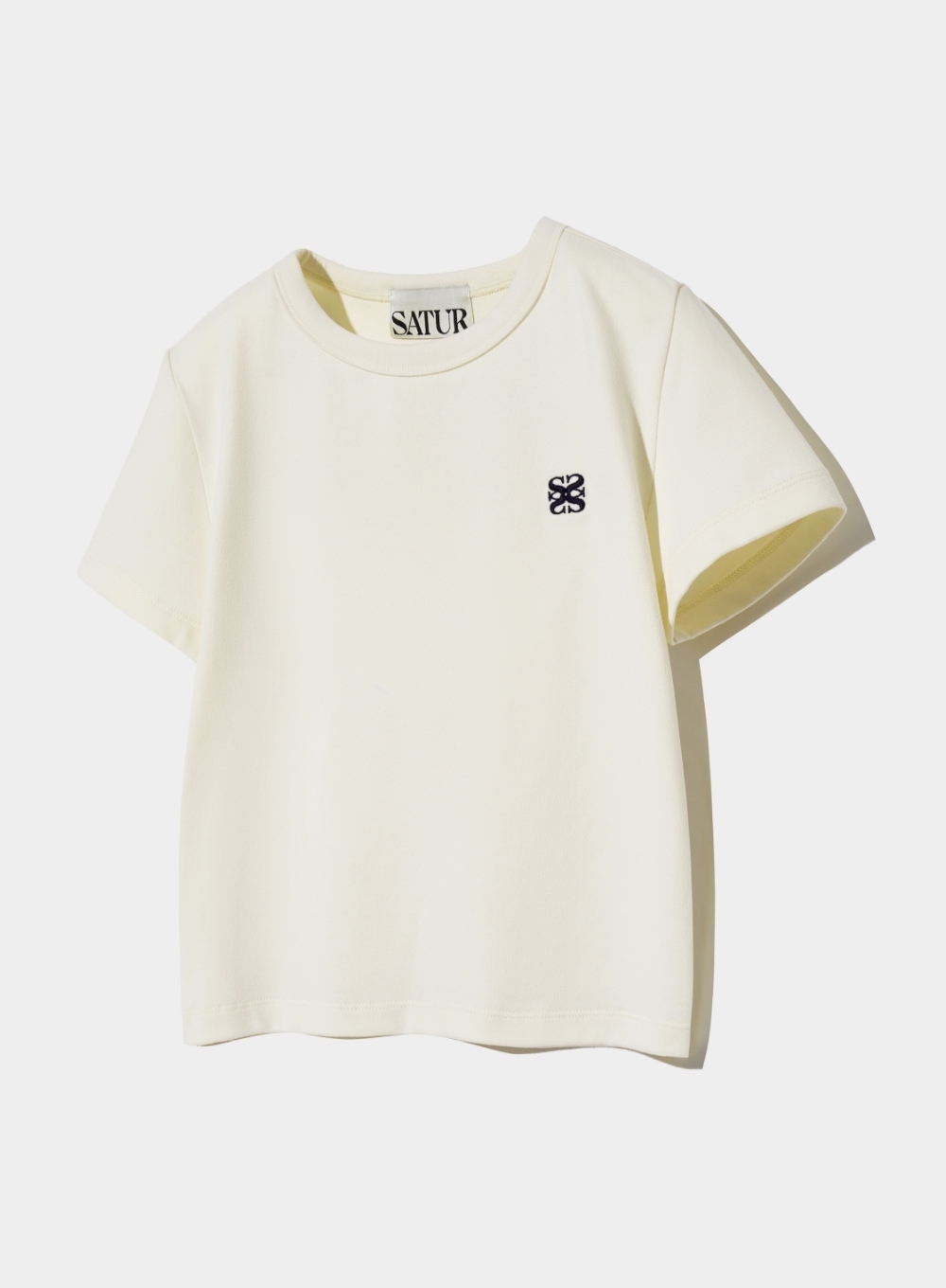 SATUR] Essential Basic Logo T-Shirt