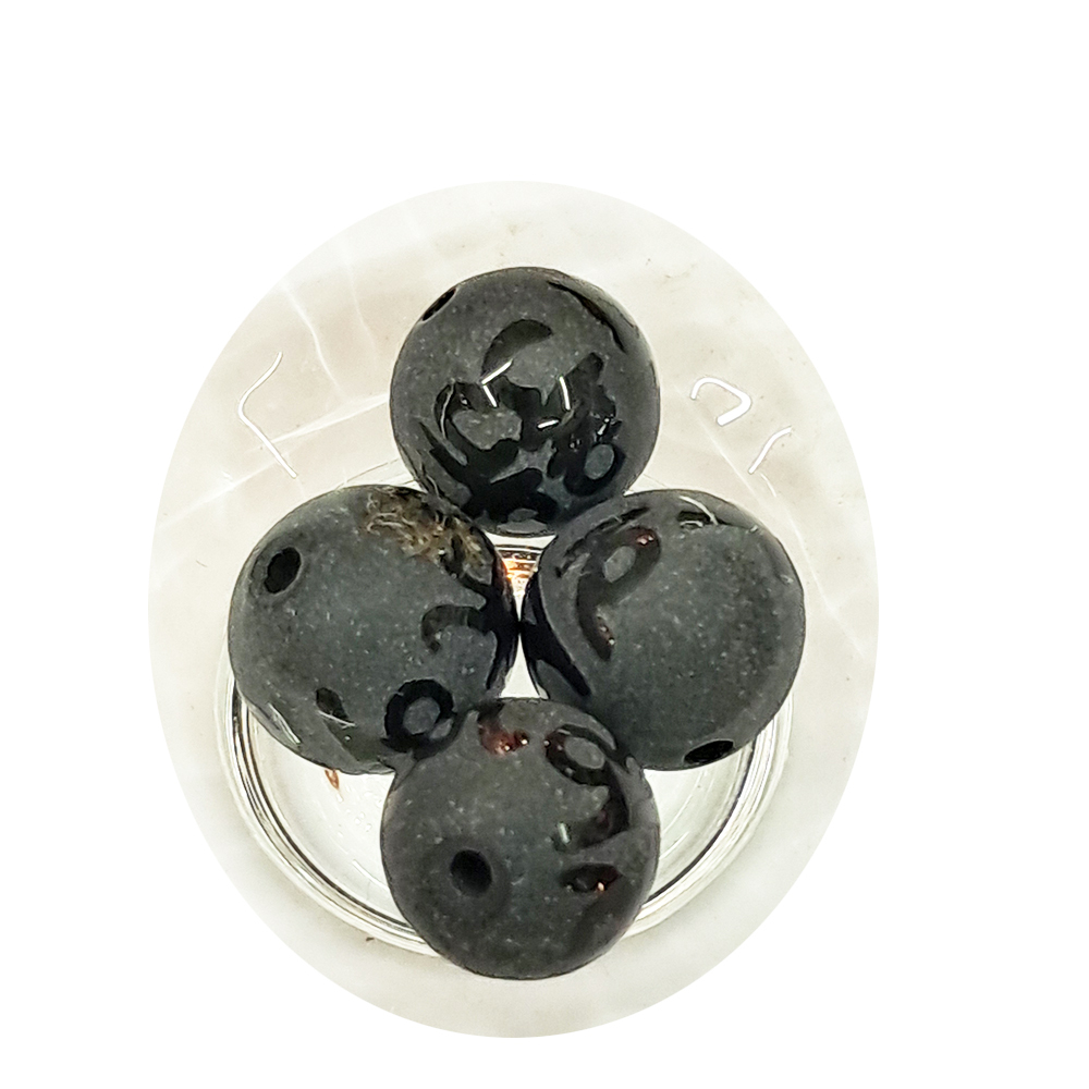 六字真言{黑玉髓}圓珠 配件1個【十方】154617