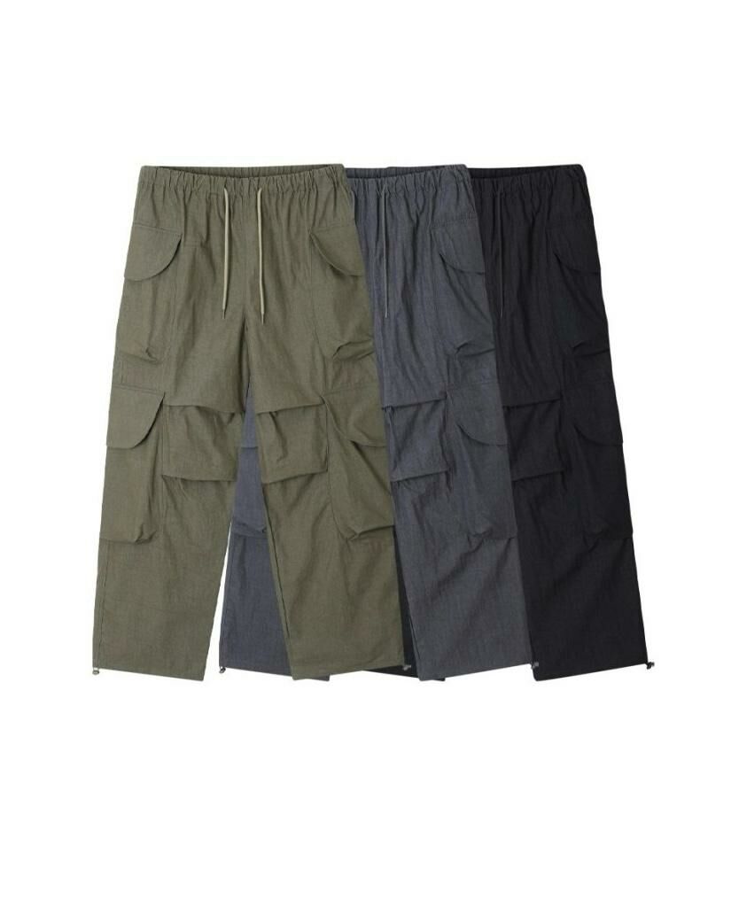 淨色可束腳工裝鬆身褲 COSTES-032P