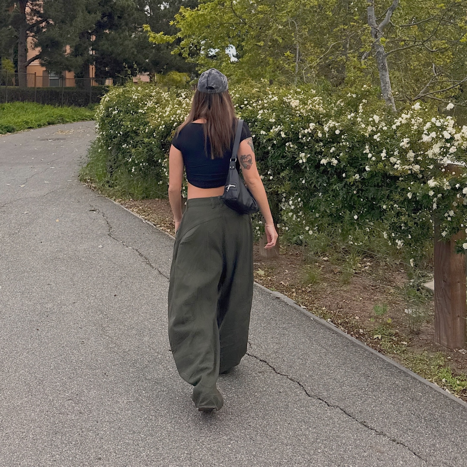 帥辣Y2K💫美式軍綠彎刀工裝褲