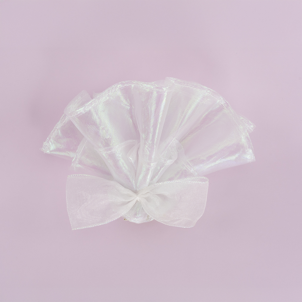 White Tiered Bridal Head Accessory