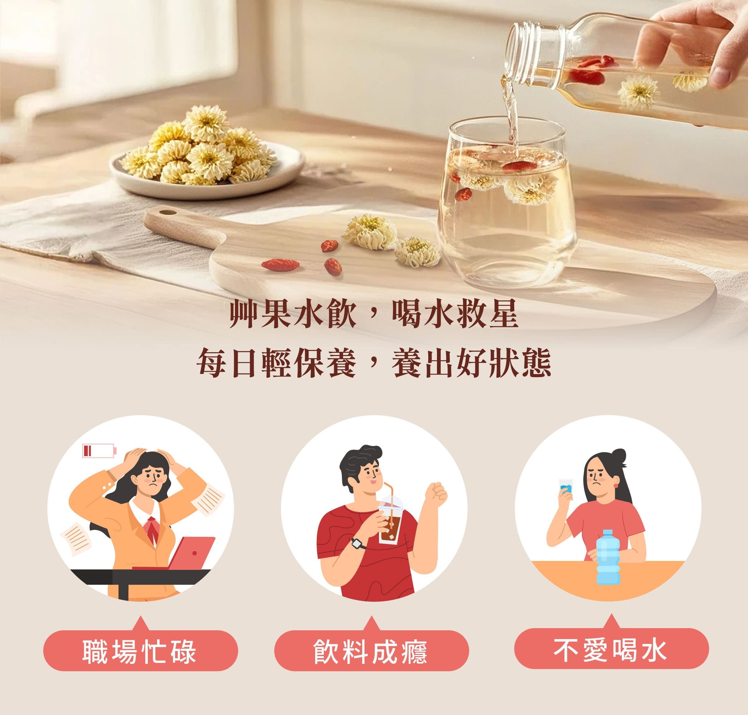 登義冰菊果乾水適用對象