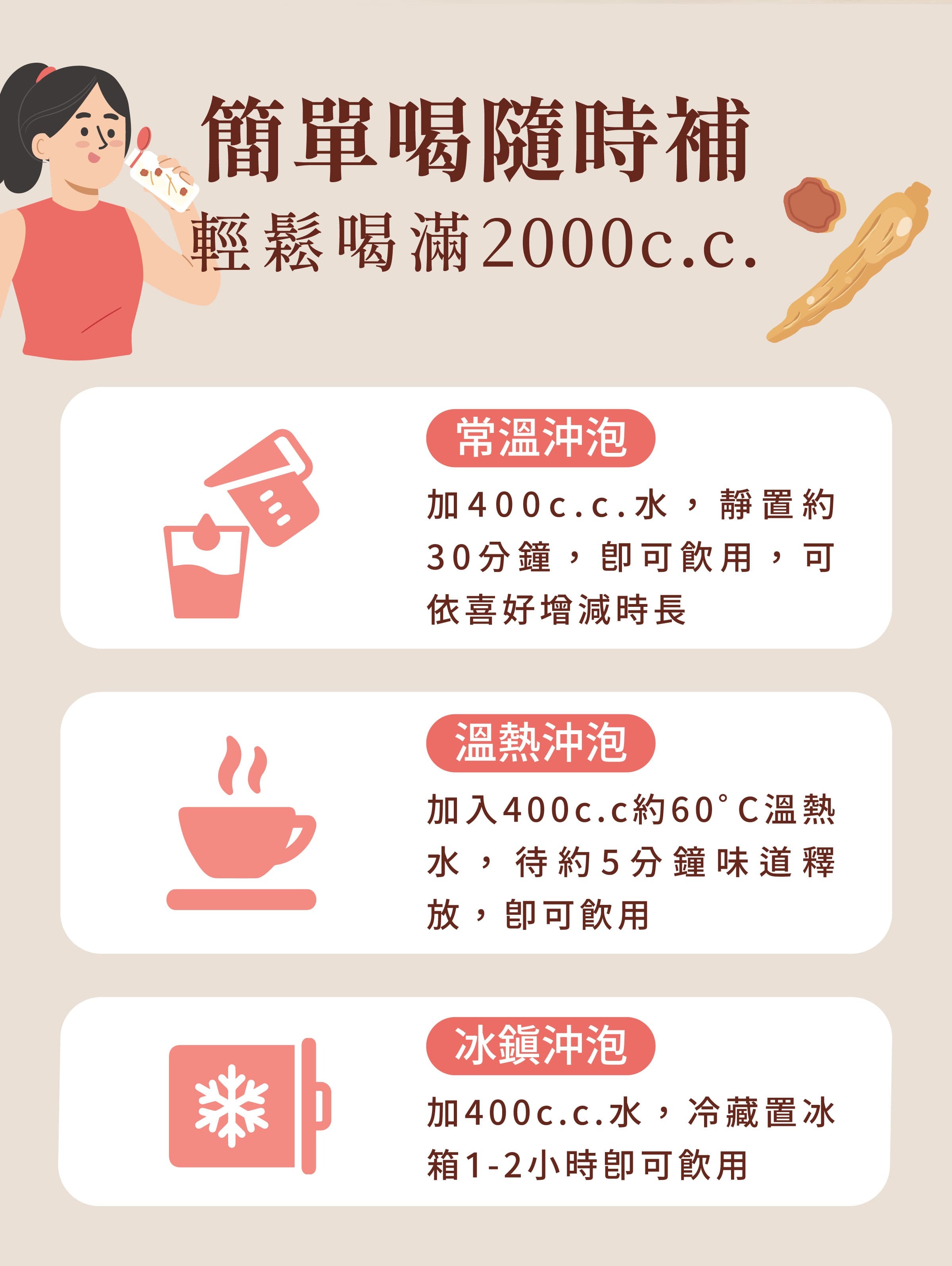 登義東洋果乾水沖泡方式