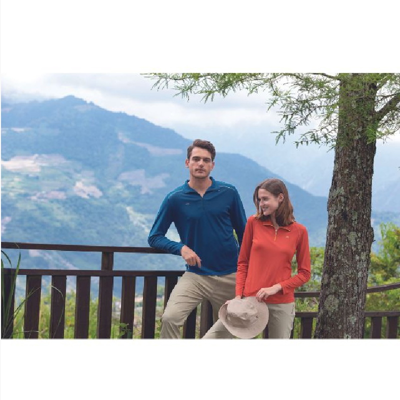 EasyMain 衣力美 男調溫防臭無靜電長袖 (藍) 排汗/抗靜電/抗臭 11EMS23063