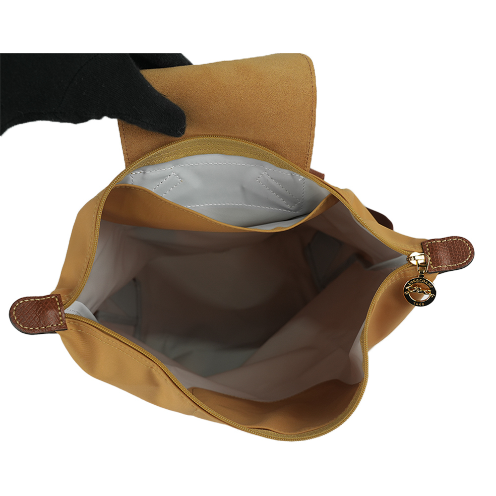 【LONGCHAMP】Le Pliage Original M 再生帆布中型折疊後背包(鹿皮色)10284 089 P86