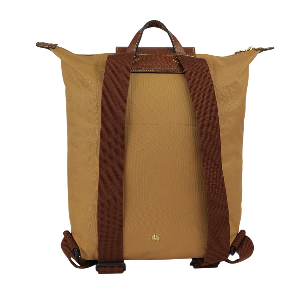 【LONGCHAMP】Le Pliage Original M 再生帆布中型折疊後背包(鹿皮色)10284 089 P86
