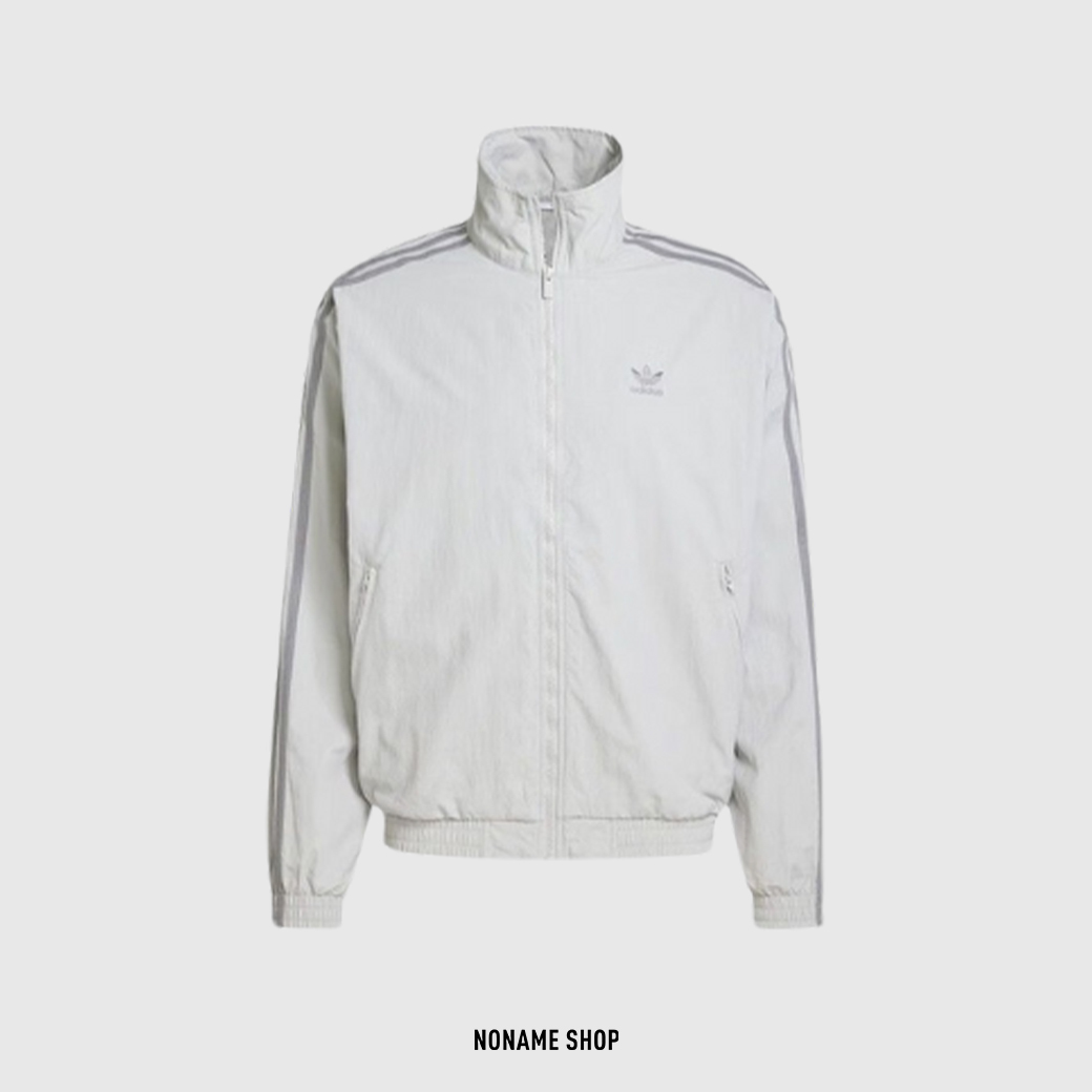 <<國外限定!!!>> ADIDAS ORIGINALS 三葉草 復古 立領 三線 外套 太空灰 (男款)