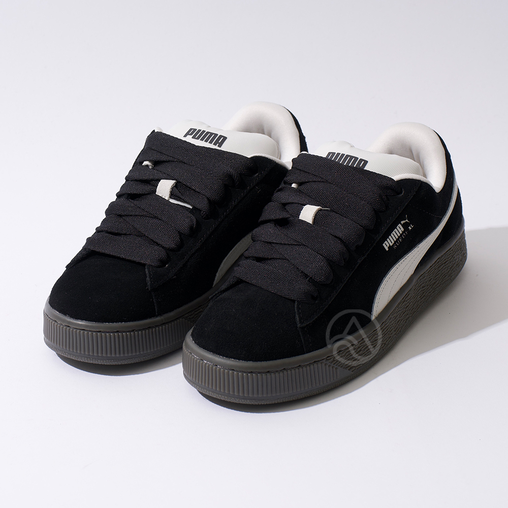 Puma Suede XL Quiet Lux Wns 女鞋 黑白色 膠底 麂皮 復古 麵包鞋 休閒鞋 40125102