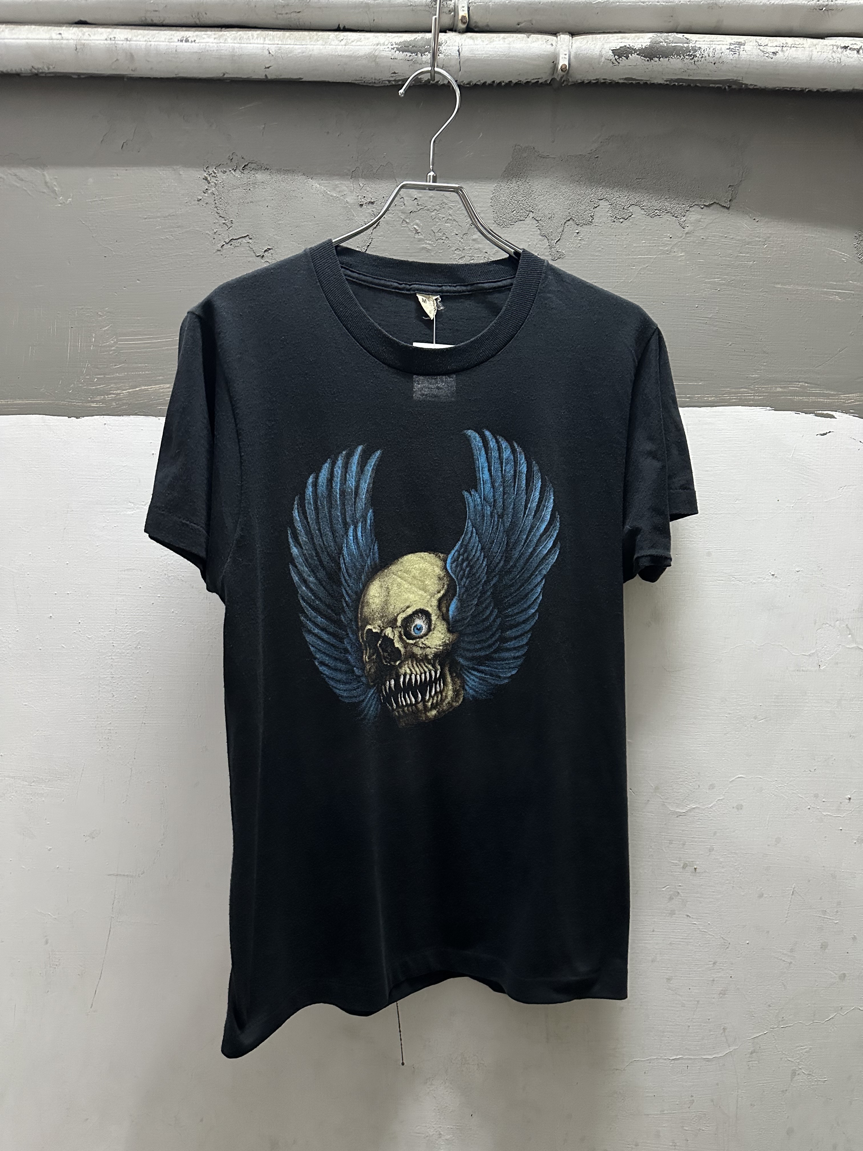 80s SKULL WING Tee Made in USA